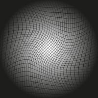 Abstract geometric monochrome pattern in the form of a ball on a gray background vector