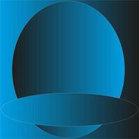 Abstract blue background in the form of an original oval frame for the inscription vector