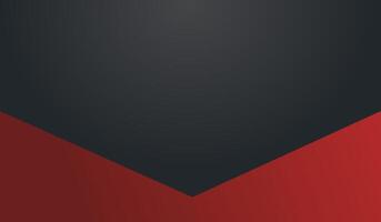 Geometric abstract design in red and black vector