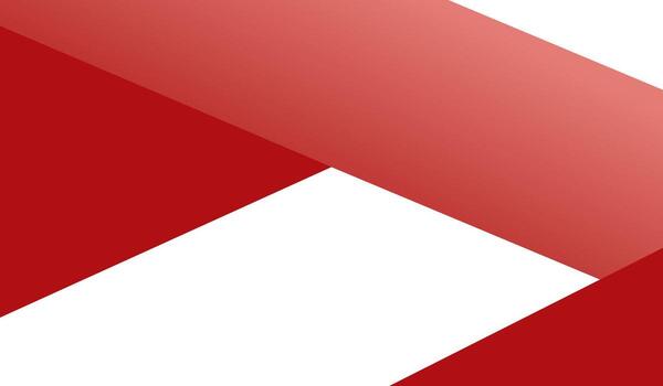 Geometric abstract design with red and white shapes vector