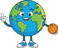Globe Planet Save Energy Funny Vintage vector