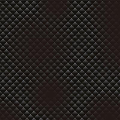 Black Quilted Leather Texture. Luxurious Diamond Pattern Background