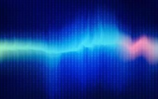 Abstract digital data stream binary code background technology matrix future vector