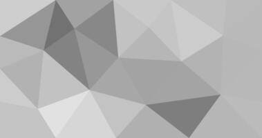 Black and White Abstract background of Triangles. Geometric Origami Style with Gradient Illustration vector
