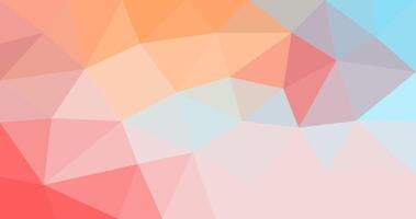 Illustration of orange abstract polygon modern multicolor background for your design vector