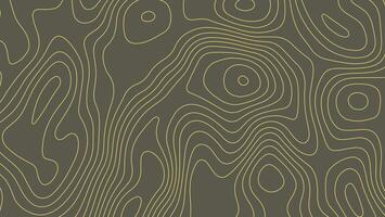 Modern Topographic Map Background with Contour Lines. Dark Earth Tone Design vector