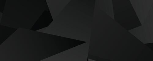Abstract geometric black polygon pattern with sharp triangular shapes vector
