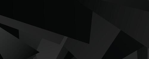 Abstract geometric black shapes pattern with dynamic overlapping rectangles and triangles vector