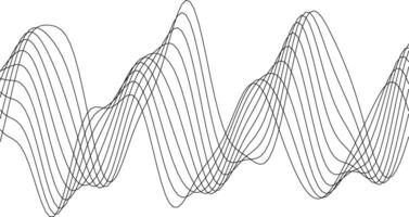 Abstract black and white wave patterns for modern design projects vector
