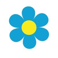 simple flower icon vector
