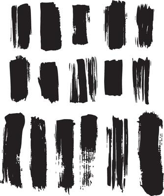 Straight ink lines megapack black and white