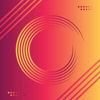 Modern abstract orange technology background. Suit for banner, brochure, flyer, poster, website, landing page and more vector