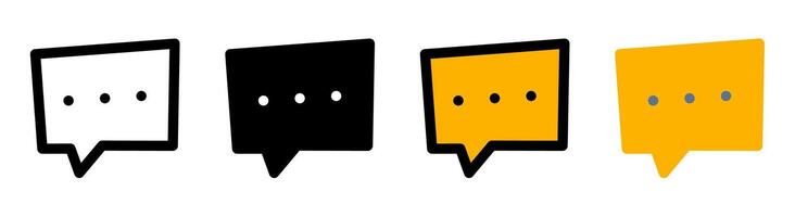 Modern message icon with simple and elegant design. Ideal for communication, chat and messaging applications. vector