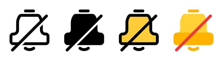 Modern mute icon with simple and elegant design. Ideal for audio and notification control applications. vector