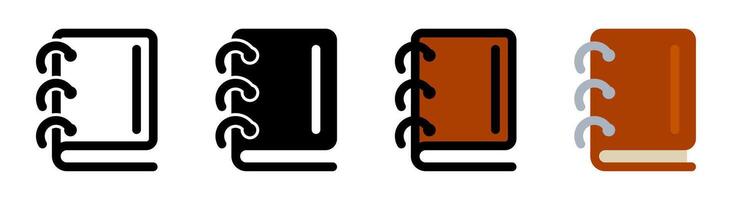 Modern book icon with simple and elegant design. Ideal for educational, knowledge and literature applications vector