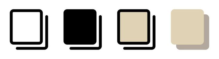 Modern copy icon with simple and elegant design. Ideal for editing, writing and productivity applications. vector