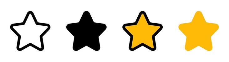 Modern star icon with simple and elegant design. Ideal for celebration, decoration and inspirational applications. vector