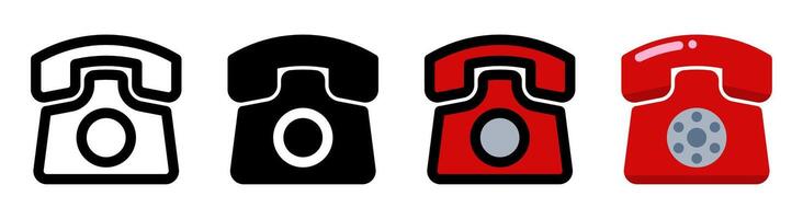 Modern phone icon with simple and elegant design. Ideal for communication, contacts and calling applications. vector