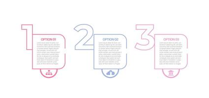 Infographic template with four options for each step vector