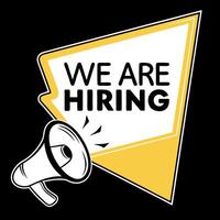 We are hiring - we are hiring vector