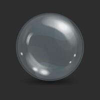 Drop of serum lotion cleansing foam for face care, element transparent air soap bubble vector