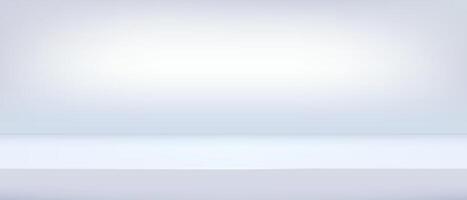 Background light blue shelf studio, color sky space room tabletop, illustration. Limbo countertop backdrop vector