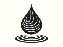 Perfectly Timed Water Drop Splash in a Calm Pool vector