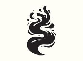 Smooth and Elegant Abstract Silhouette Shapes vector