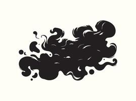 Creative Abstract Fluid Silhouette in Motion vector