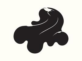 Elegant Fluid Form Silhouette with Soft Edges vector