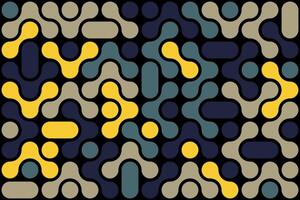 Bold abstract pattern in yellow, teal, and black vector