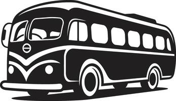 Passenger Bus Icon on a White Background. vector