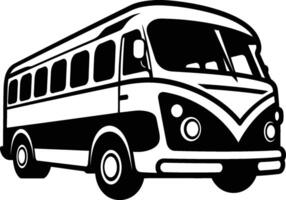 Passenger Bus Icon with a White Background. vector
