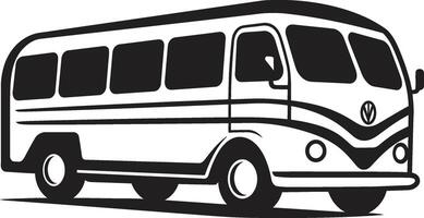 A Passenger Bus Icon on a White Background. vector