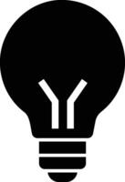 Modern Light Bulb Icon Idea Illustration. vector