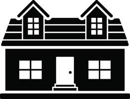 A Modern Minimalist Home Architecture Icon Illustration vector
