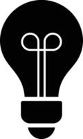 A Modern Light Bulb Icon Idea Illustration vector