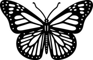 A Beautiful Monarch Butterfly Icon Illustration for Graphic Elements. vector