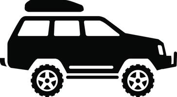 An Auto Vehicle Icon Showcasing a Side View Illustration on White Background. vector