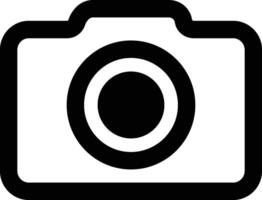 A Simple Camera Icon Line Art Illustration for Web. vector