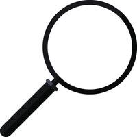 A Simple Search Magnifying Glass Icon Illustration. vector