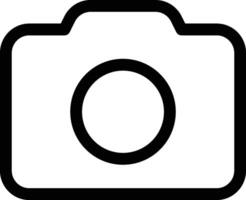 A Simple Camera Icon Line Art Illustration for Web or Graphics. vector
