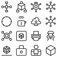 a set of icons that include various objects vector