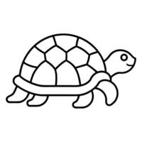 a turtle is shown in a line drawing vector