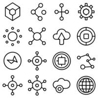a set of icons that include various types of objects vector