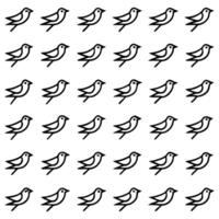 birds flying in a pattern on a white background vector