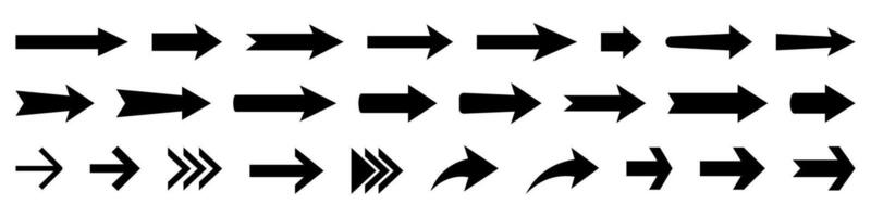 Arrow icon. Black arrow icons set. vector