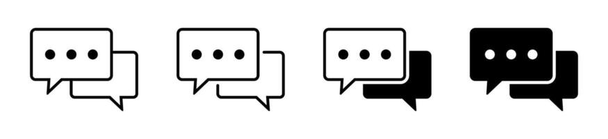 Chat icon. Message icons set. vector