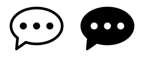 Speech bubble icon. Chat icon. Dialogue balloon icons. vector
