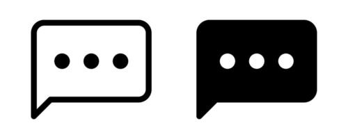 Chat icon. Speech bubble icon. Dialogue icons. vector
